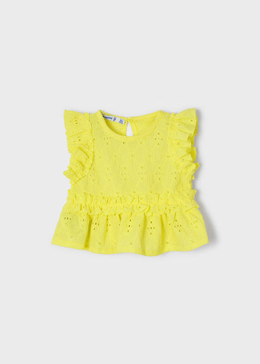 Blusa combinada bebé niña