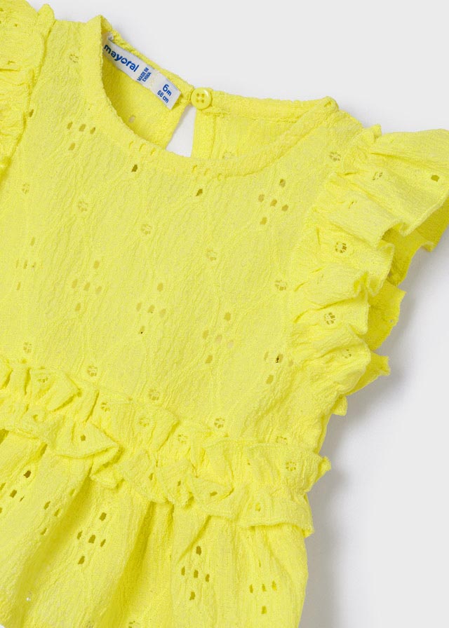 Blusa combinada bebé niña