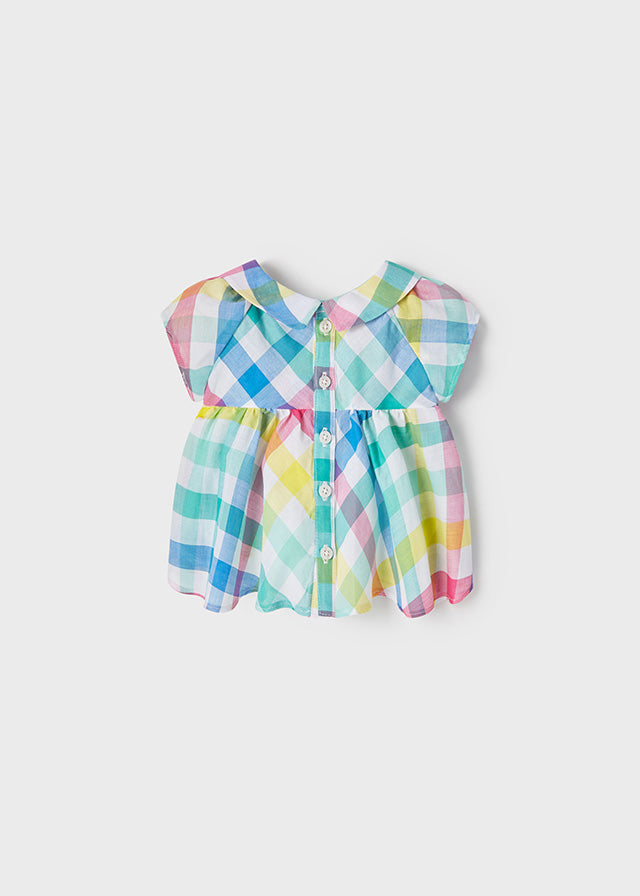 Blusa cuadros bebé niña