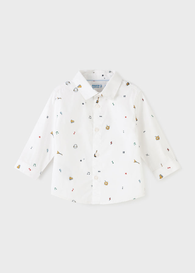 Camisa ECOFRIENDS estampada manga larga bebé niño