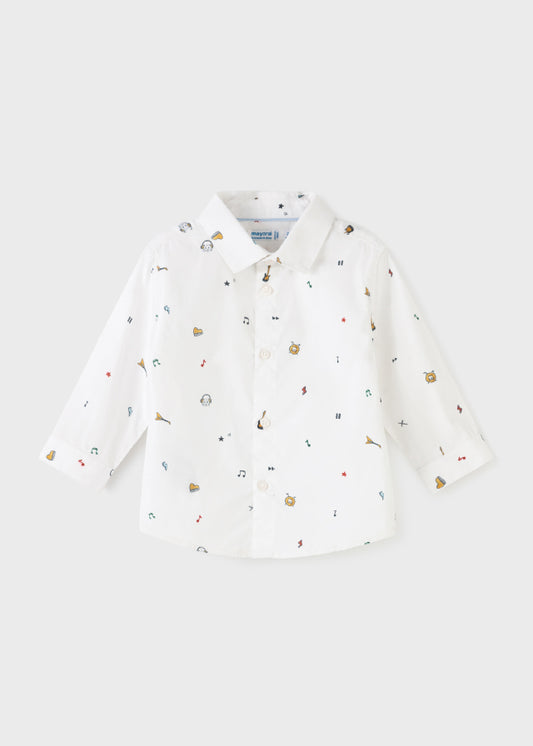 Camisa ECOFRIENDS estampada manga larga bebé niño