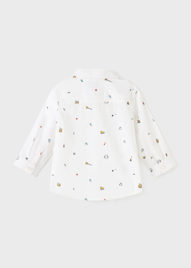 Camisa ECOFRIENDS estampada manga larga bebé niño