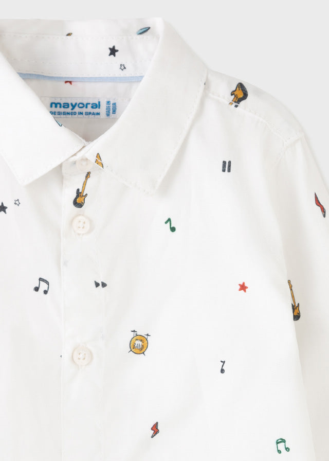 Camisa ECOFRIENDS estampada manga larga bebé niño