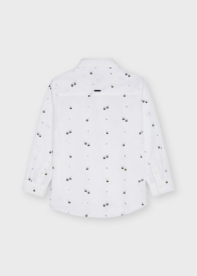 Camisa ECOFRIENDS manga larga estampada niño