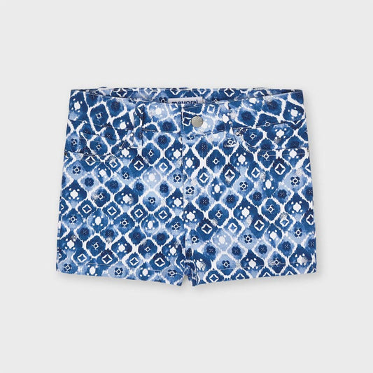 Pantalón corto sarga estampado niña