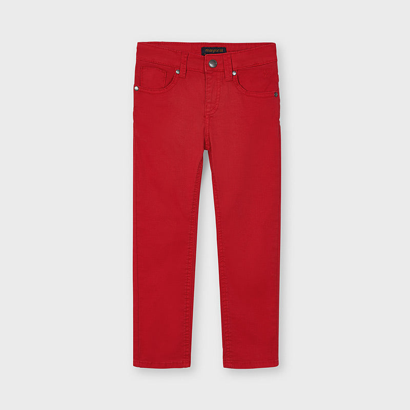 Pantalón largo básico niño slim fit