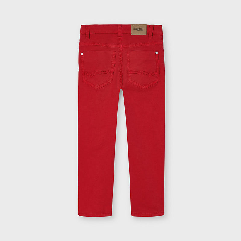 Pantalón largo básico niño slim fit