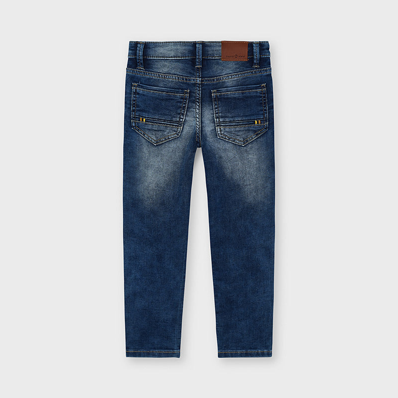 Pantalón largo soft denim ECOFRIENDS slim fit niño