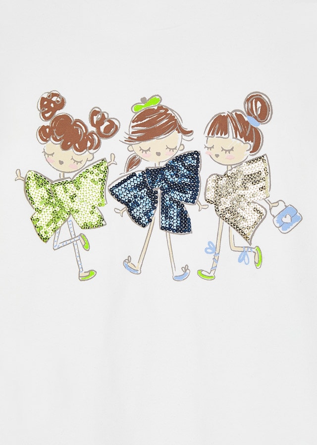 Playera ECOFRIENDS manga larga muñecas niña