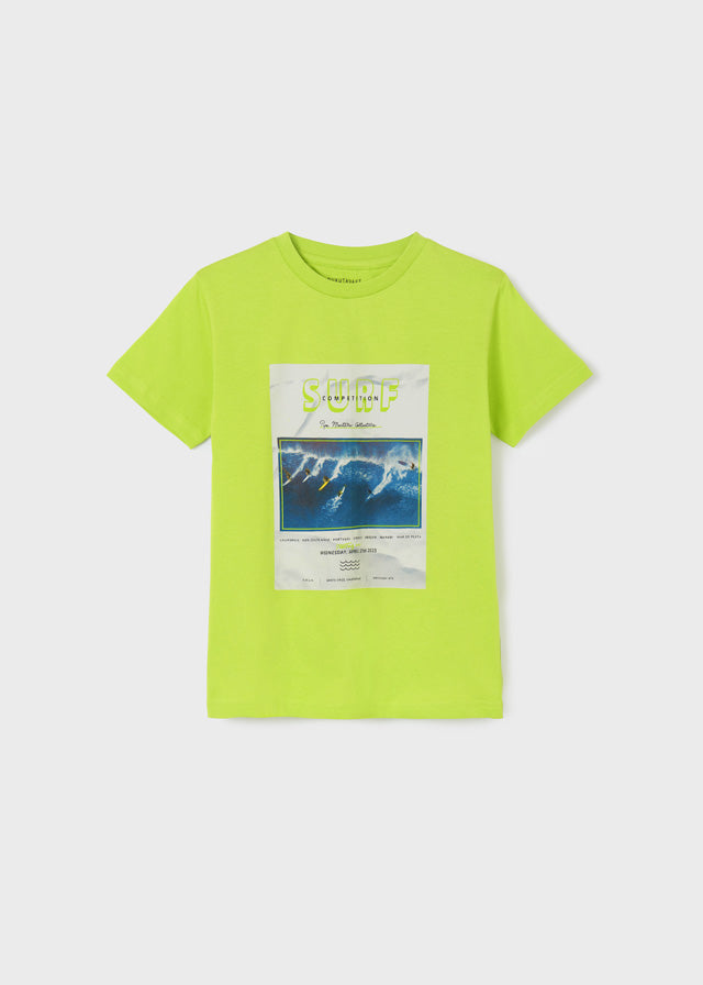 Playera manga corta print chico