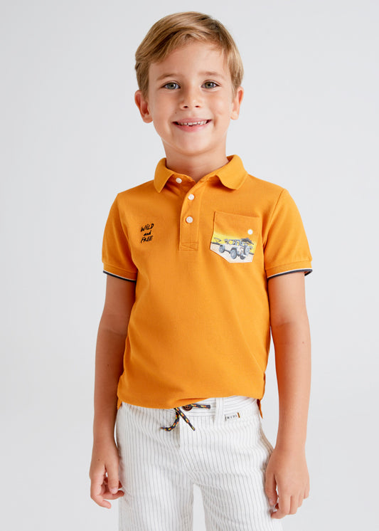 Polo manga corta ECOFRIENDS bolsillo niño