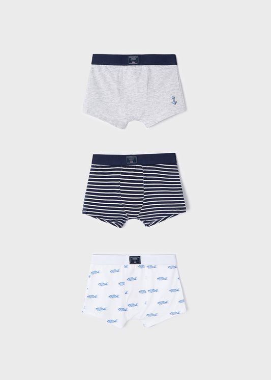 Set 3 boxers ECOFRIENDS peces niño