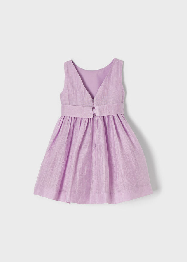 Vestido cinta flor niña