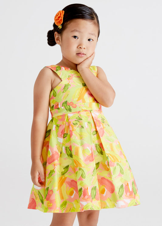 Vestido estampado floral niña
